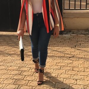 Black heeled sandals